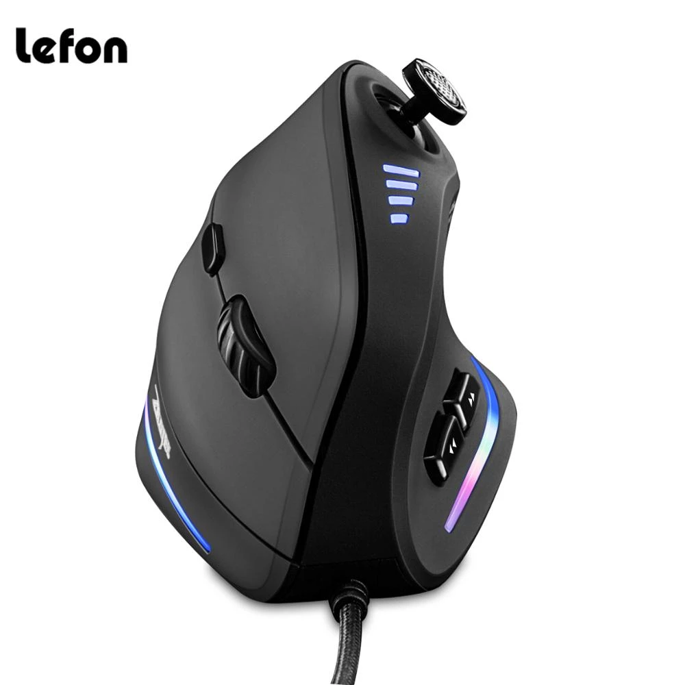 Es5 Esports Rgb Gaming Mouse - ZELOTES C18 Wired Mouse Vertical Ergonomic