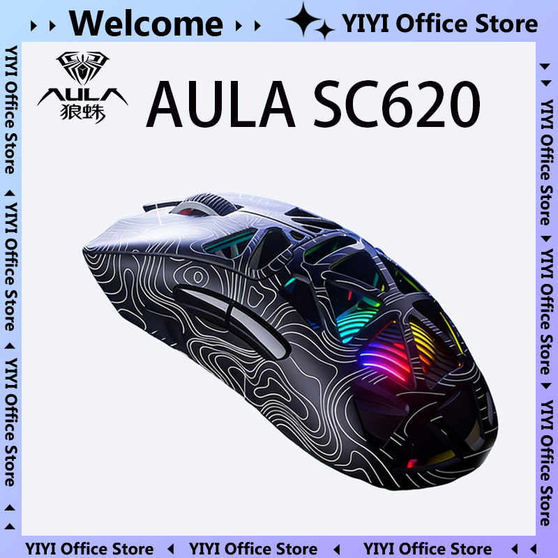 Es5 Esports Rgb Gaming Mouse - AULA SC620 Tri-Mode Wireless Gaming Mouse