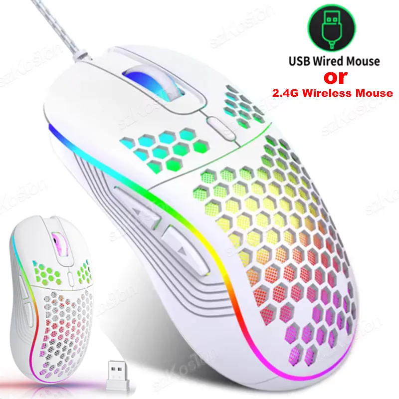 Es5 Esports Rgb Gaming Mouse - Honeycomb Wired Gaming Mouse RGB Backlight