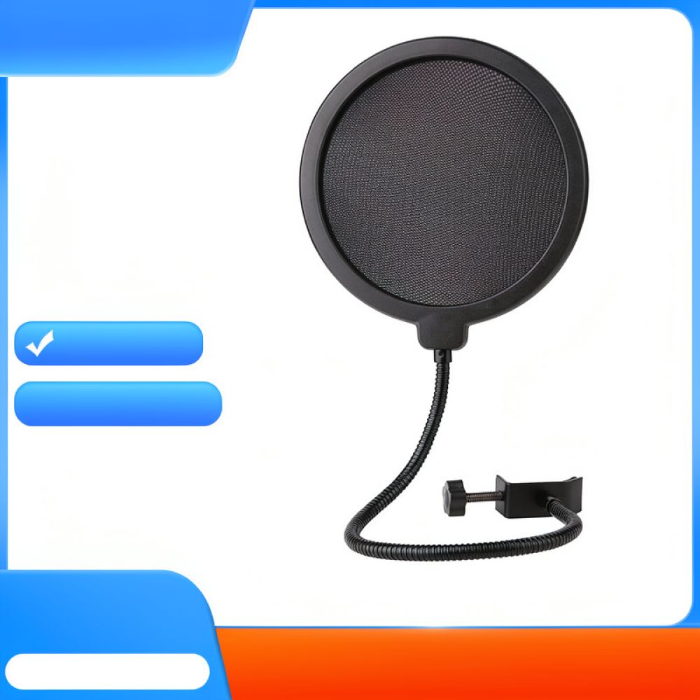Pop Filter Streamer - Studio Microphone Pop Shield Filter Double