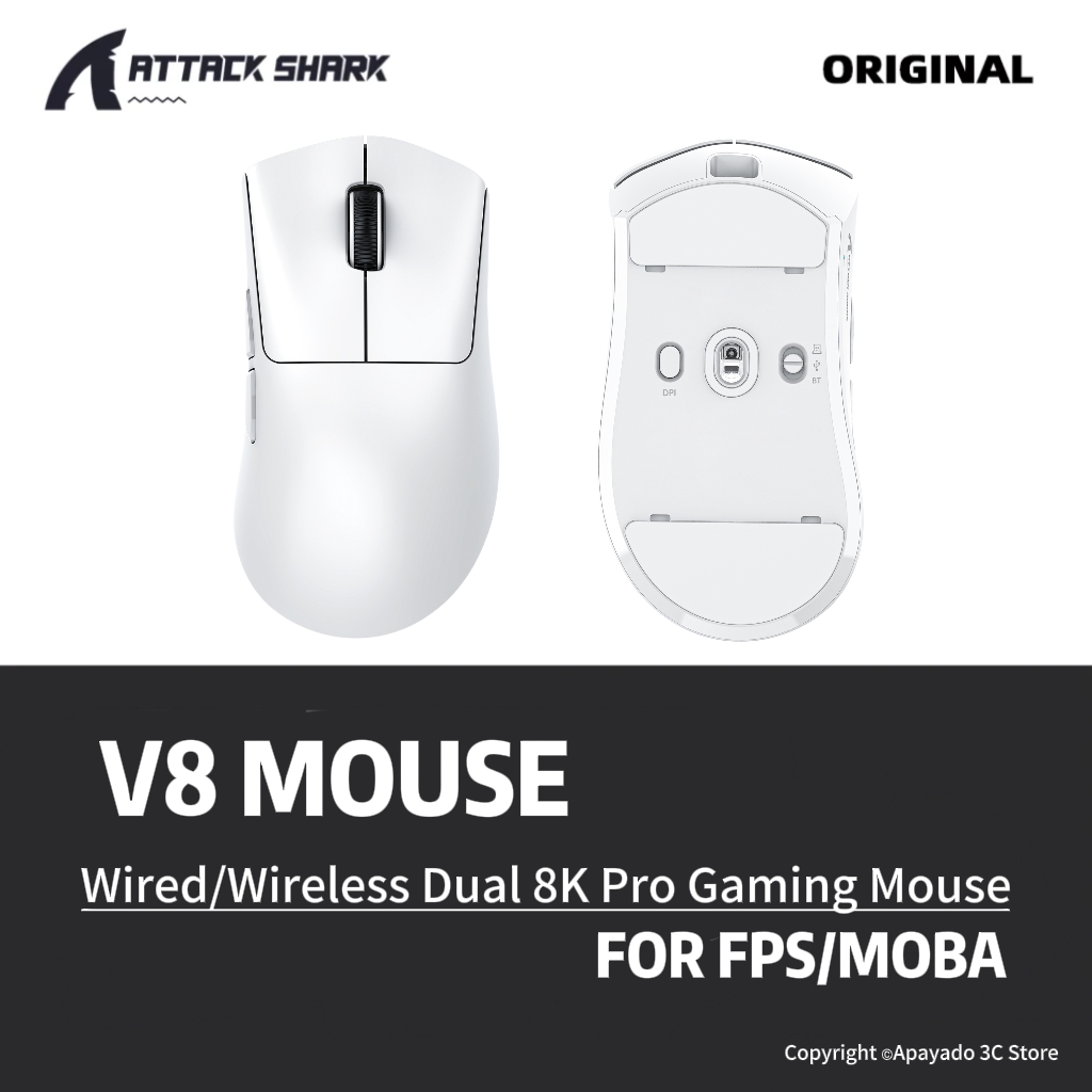 Esports Gaming Mouse Wireless - ATTACK SHARK V8 Esports Gaming Mouse