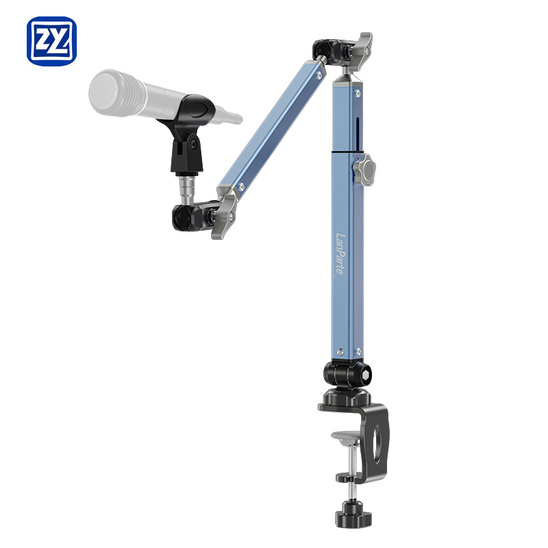 Microphone Arm Boom - Aluminum Alloy Microphone Stand Desktop Clamp