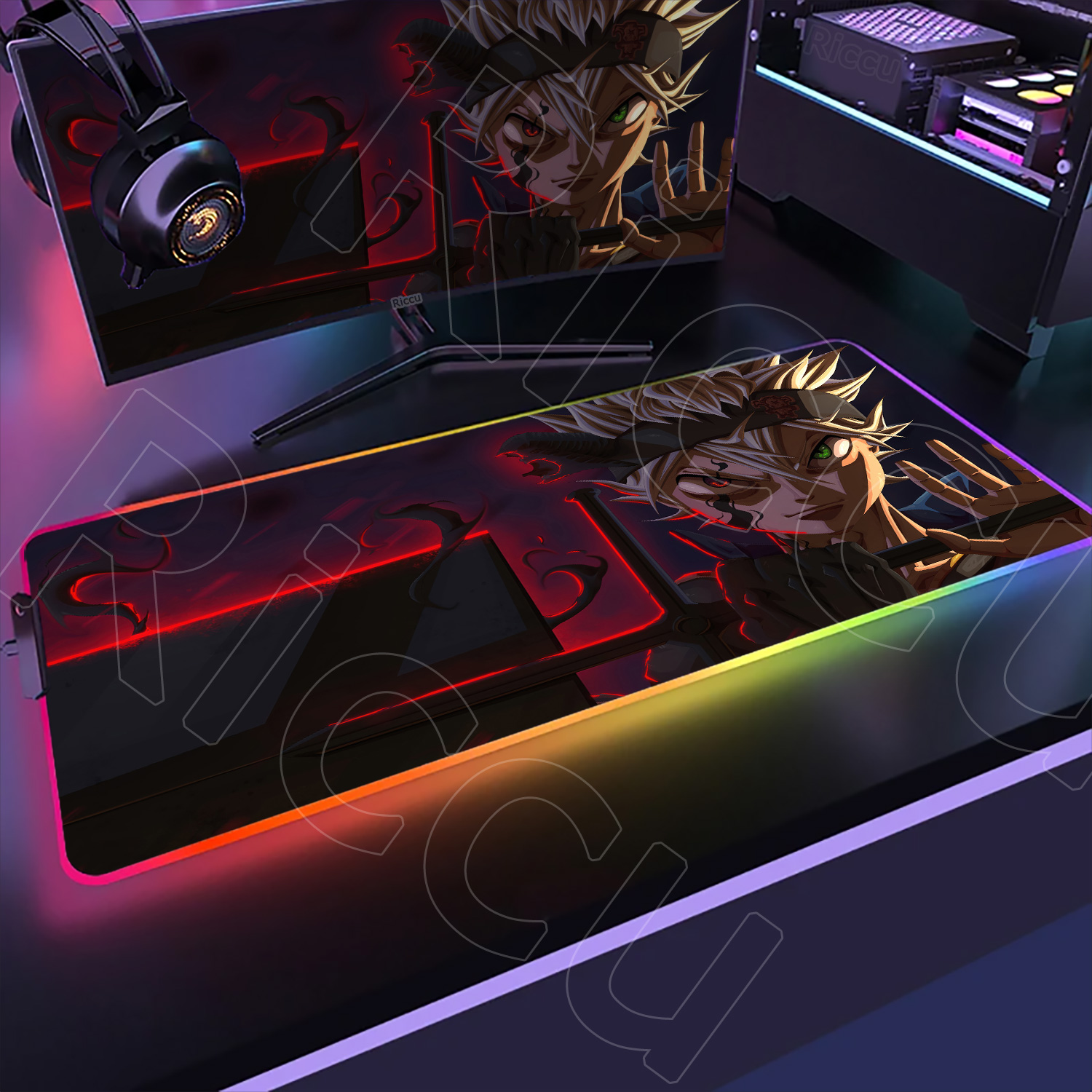 Es5 Esports Rgb Gaming Mouse - XXL RGB Gaming Mouse Pad Black
