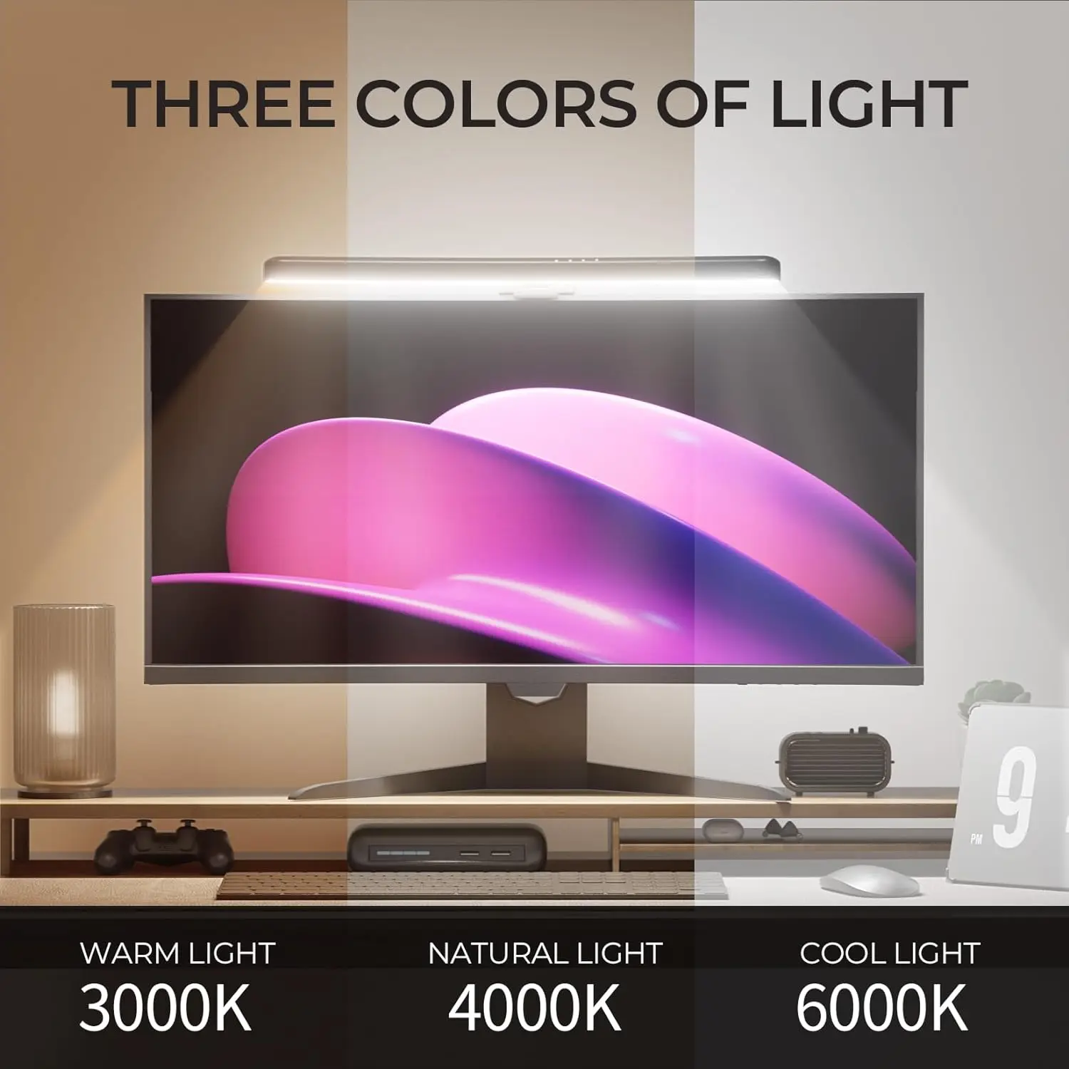 Monitor Light Bar Curved with  - Gaming Monitor Curved review and price