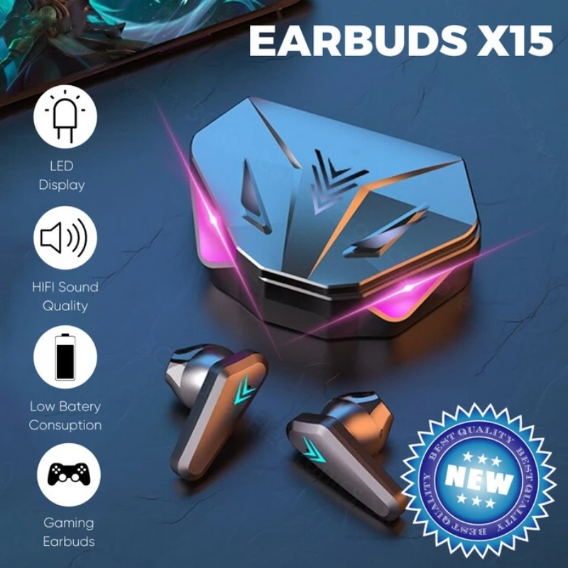 1PCS X15 TWS X15 Pro Wireless  - Esports Gaming Video review and price