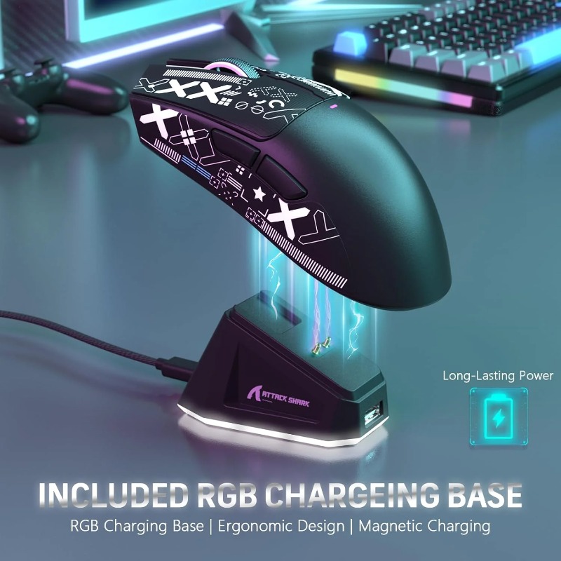 ATTACK SHARK X11 Wireless Gami - Es5 Esports Rgb Gaming Mouse review and price