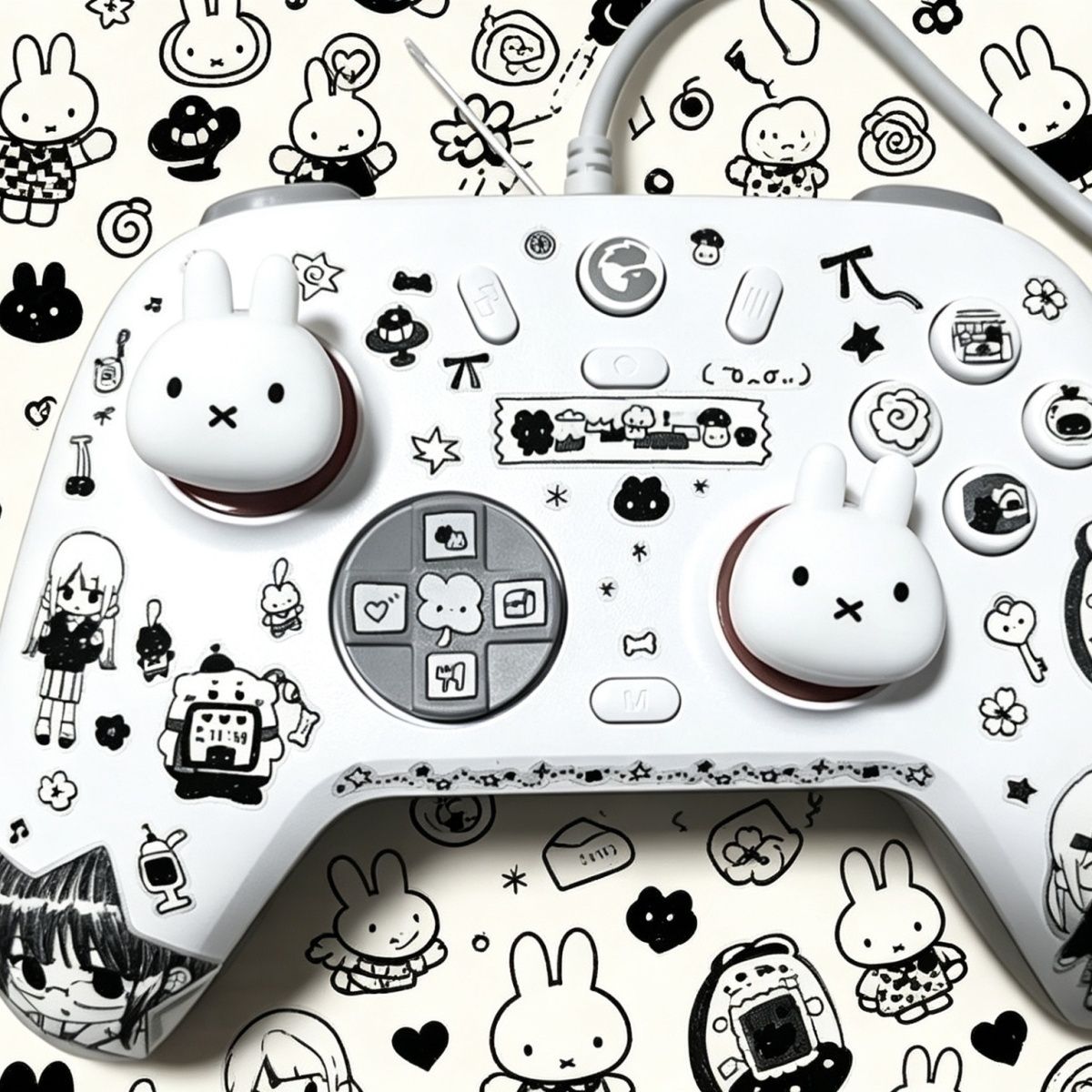 Cartoon Miffy Rabbit Cat Paw T - Controller Analog Stick review and price