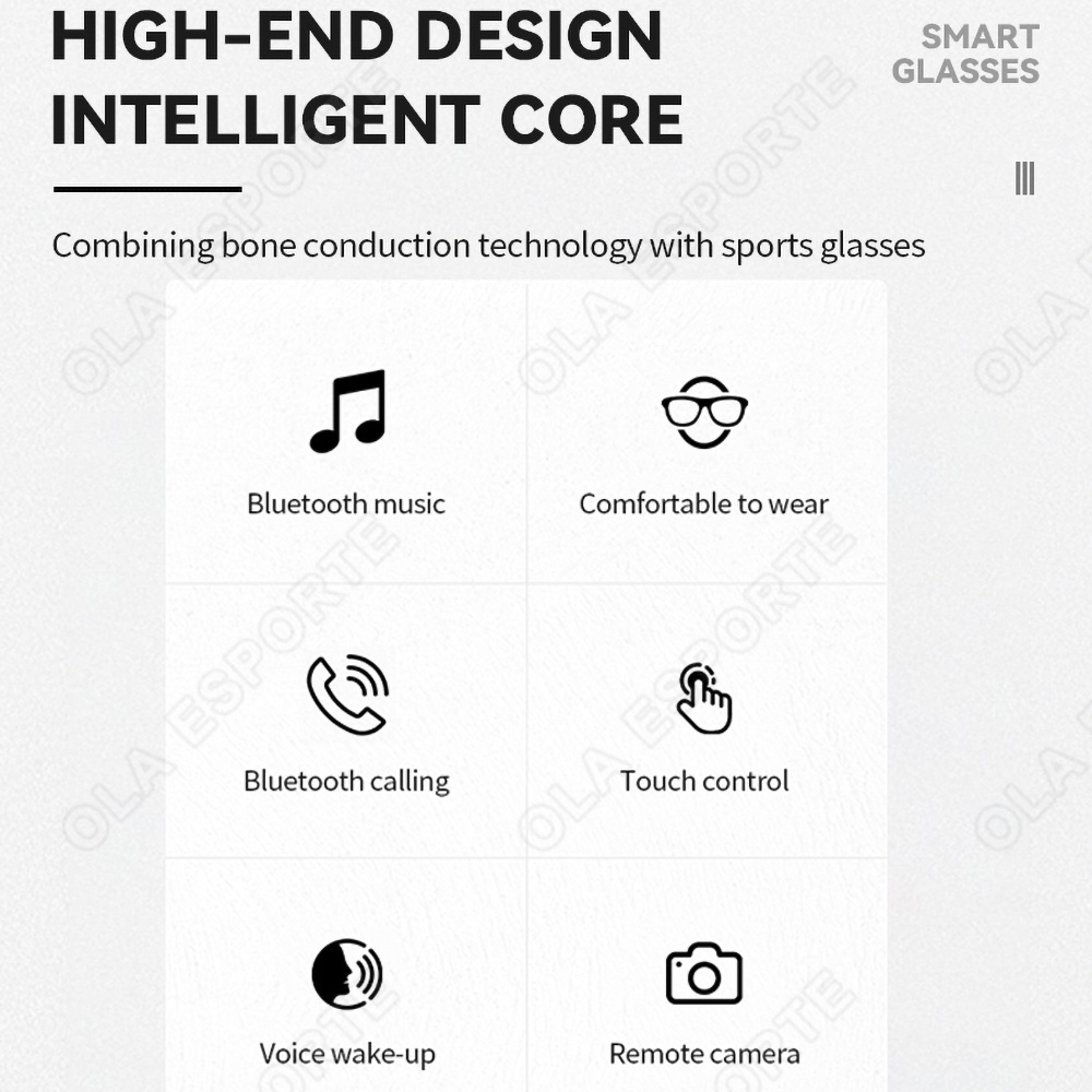 NEW Smart Glasses V5.3 Bluetoo - Esports Gaming Video review and price