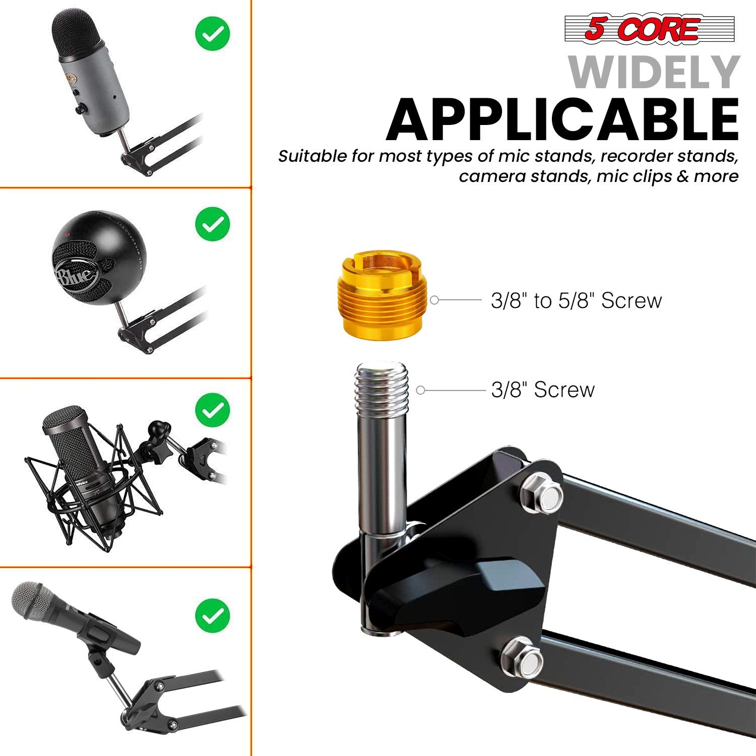 5 Core Microphone Stand Suspen - Microphone Arm Boom review and price