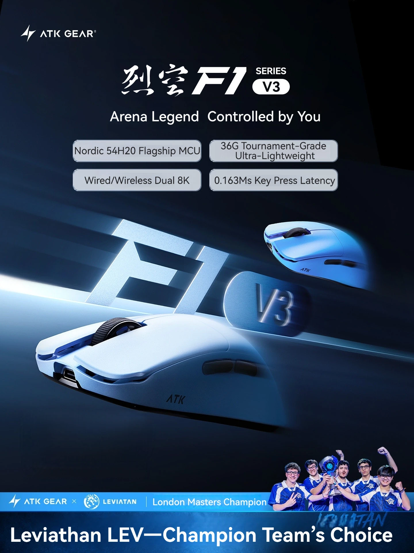 ATK F1 V3 Ultimate 8K Wireless - Ultimate Esports Gaming review and price