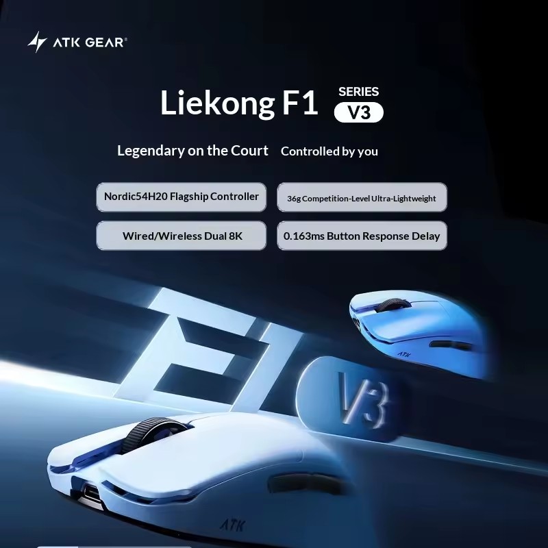 ATK F1 V2/V3 Tri Mode Wireless - Esports Gaming Mouse Wireless review and price