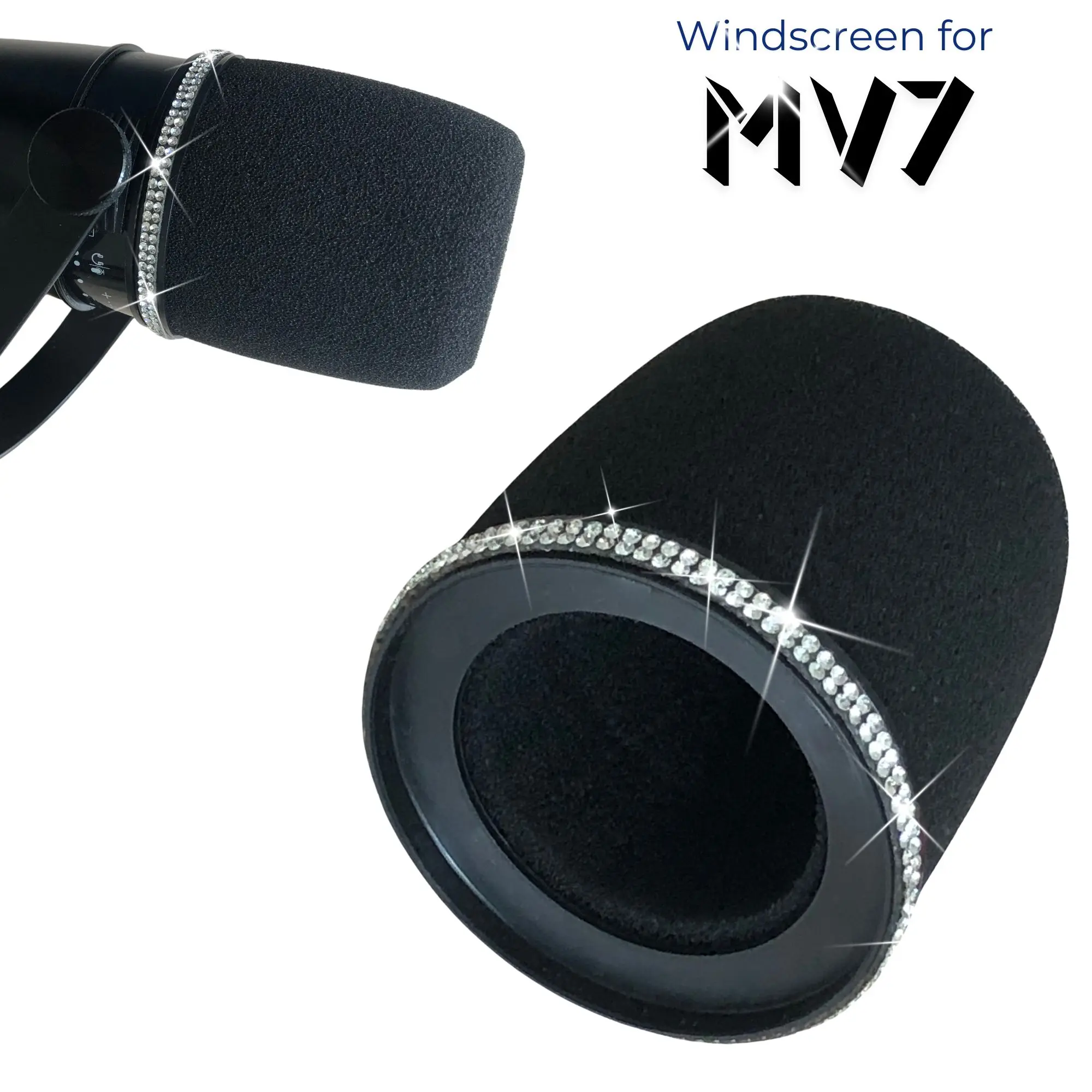Sparkly MV7 Foam Pop Filter fo - Microphone Arm Boom review and price