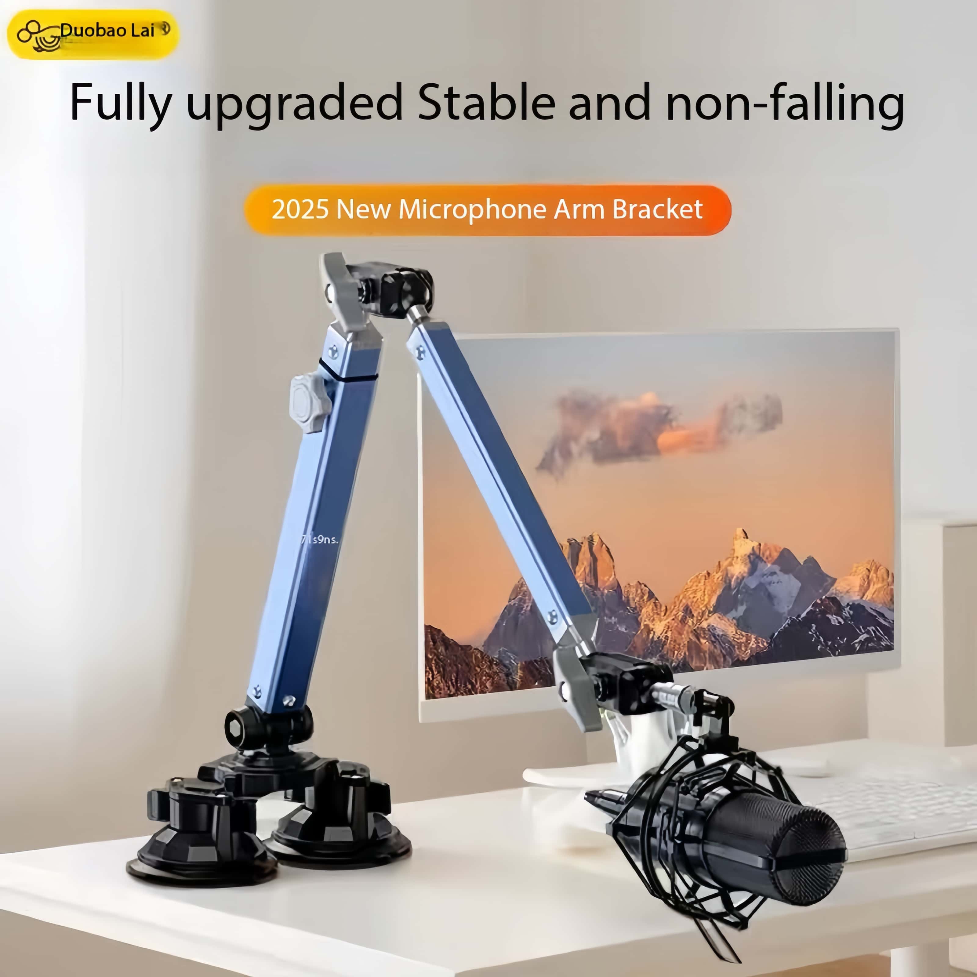 Professional Dual Suction Cup  - Microphone Arm Boom review and price