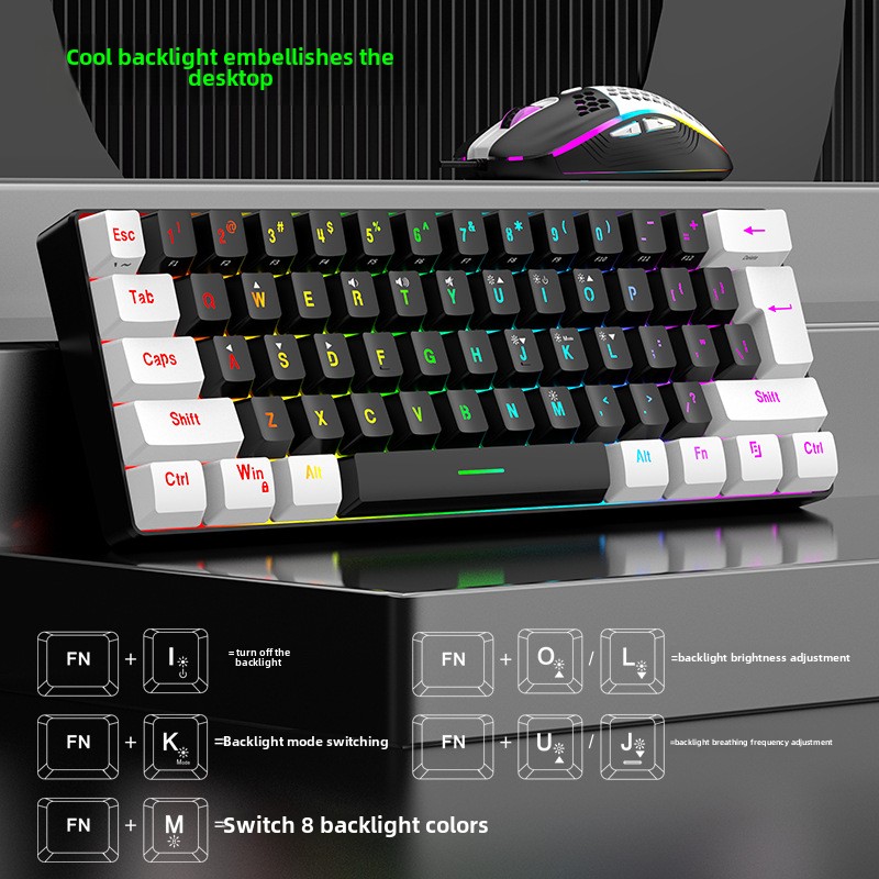 Keyboard and Mouse Sets 60% RG - Es5 Esports Rgb Gaming Mouse review and price